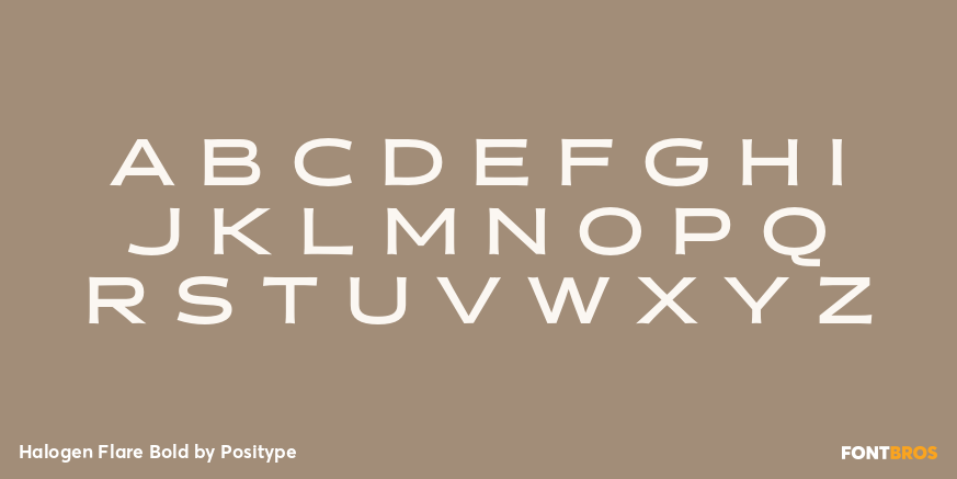 Halogen Flare Bold Font Poster #2