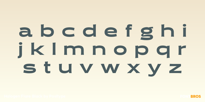 Halogen Flare Black Font Poster #3