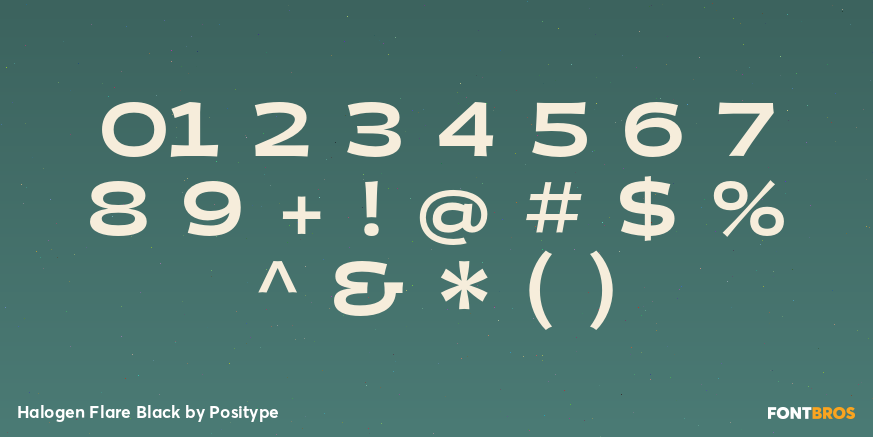 Halogen Flare Black Font Poster #4