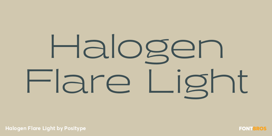 Halogen Flare Light Font Poster #1