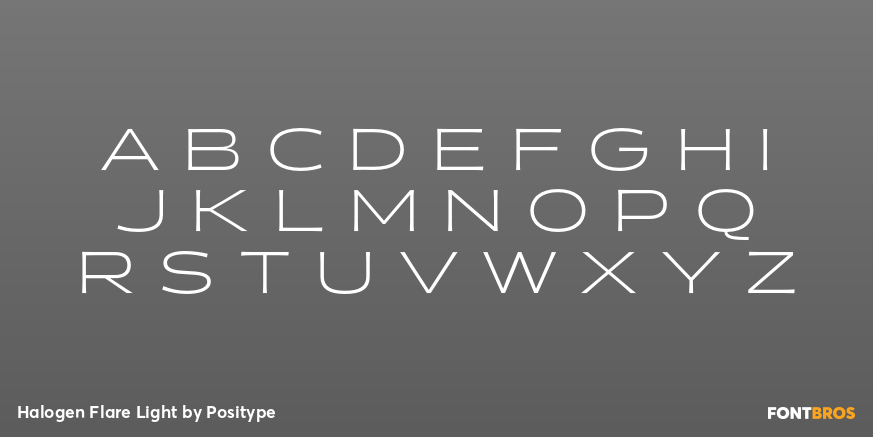 Halogen Flare Light Font Poster #2