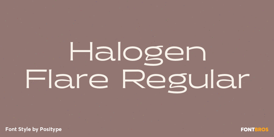 Halogen Flare Regular Font Poster #1