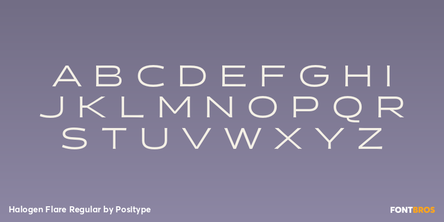Halogen Flare Regular Font Poster #2