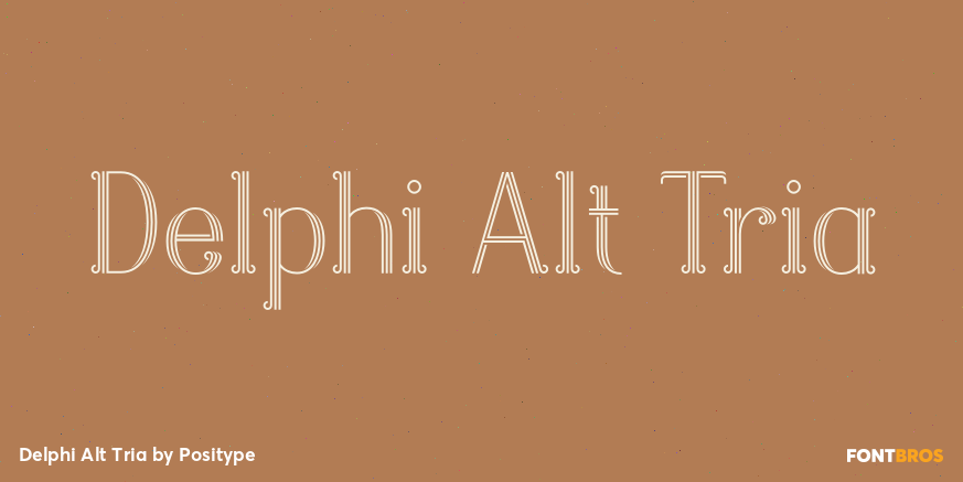 Delphi Alt Tria Font Poster #1