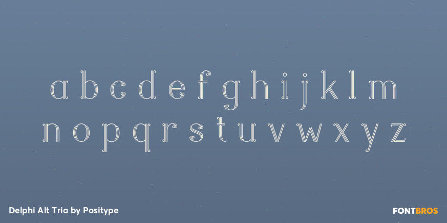 Delphi Alt Tria Font Poster #3