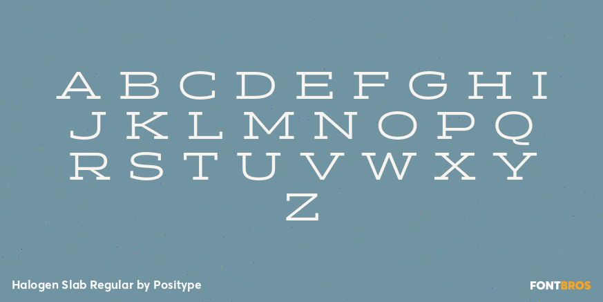 Halogen Slab Regular Font Poster #2