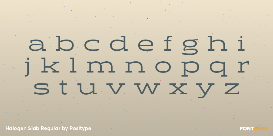 Halogen Slab Regular Font Poster #3
