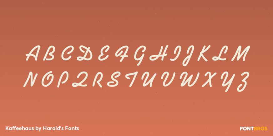 Kaffeehaus Font Poster #2