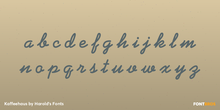 Kaffeehaus Font Poster #3