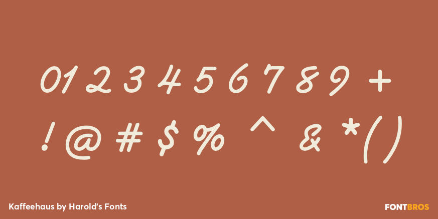 Kaffeehaus Font Poster #4