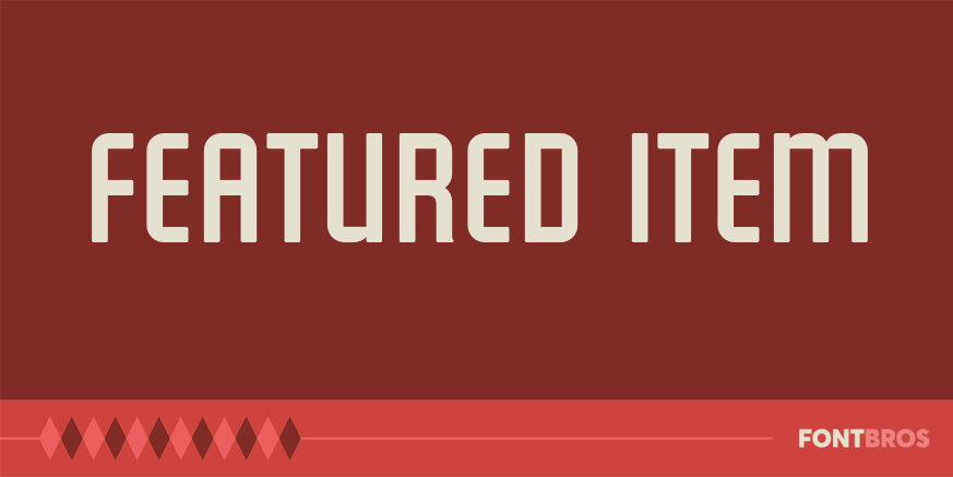 Featured Item Font Poster