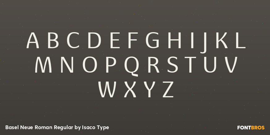 Basel Neue Roman Regular Font Poster #2