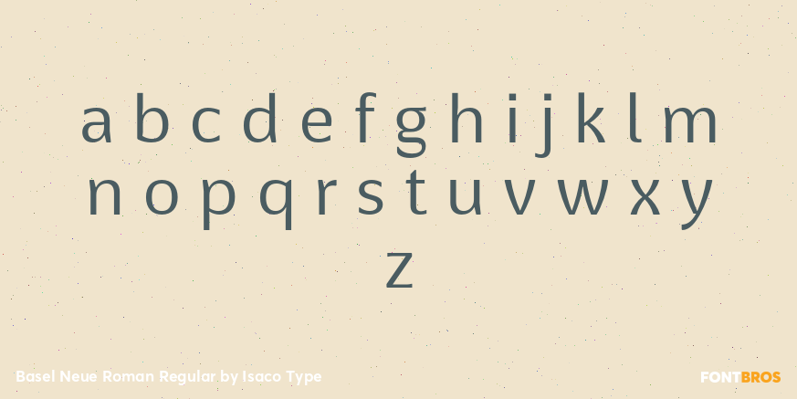 Basel Neue Roman Regular Font Poster #3