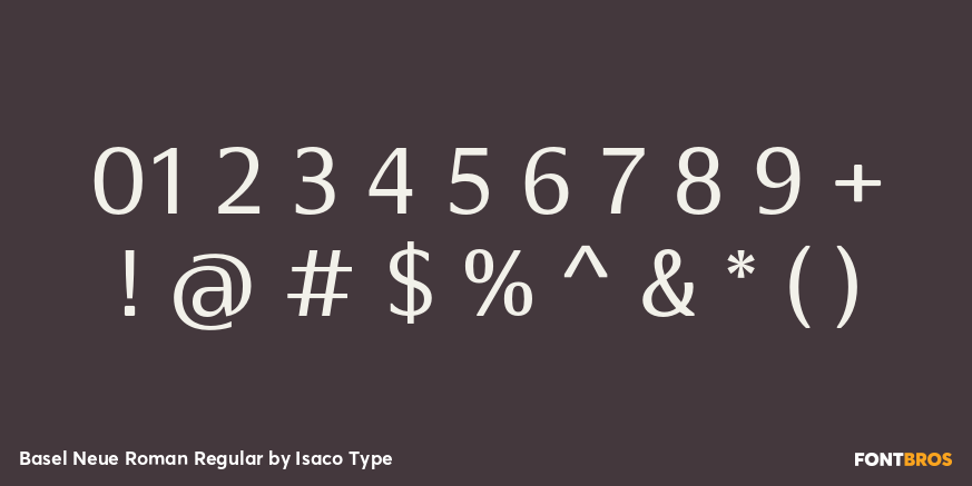 Basel Neue Roman Regular Font Poster #4