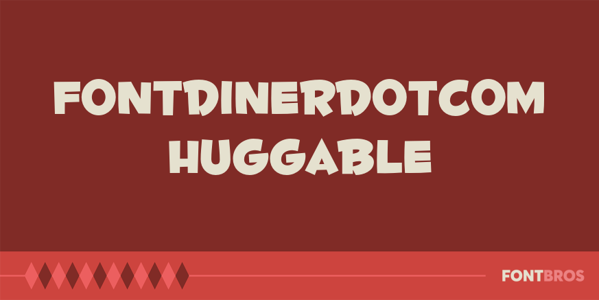 Fontdinerdotcom Huggable Font Poster
