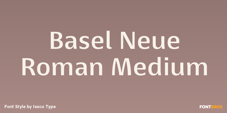 Basel Neue Roman Medium Font Poster #1