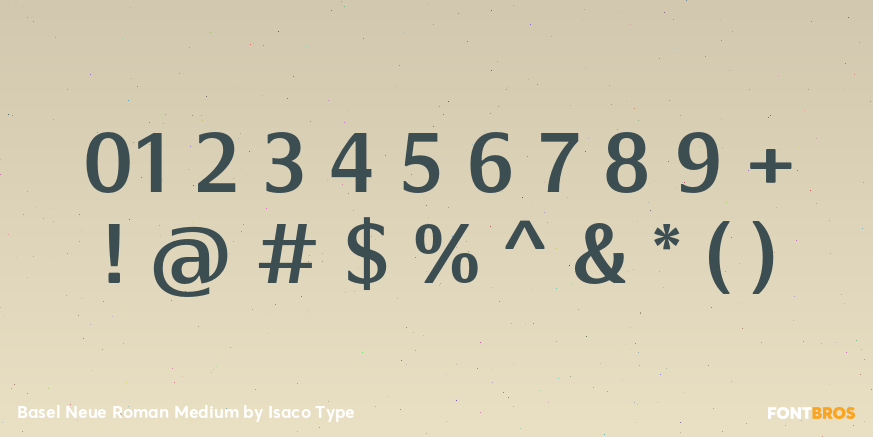 Basel Neue Roman Medium Font Poster #1