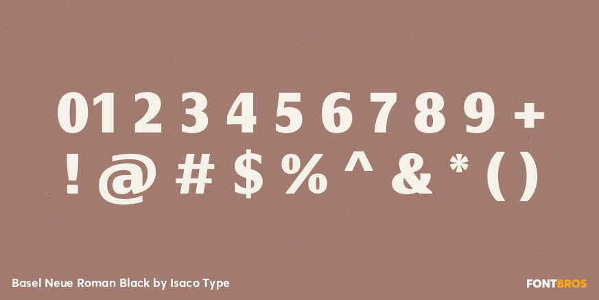 Basel Neue Roman Black Font Poster #1