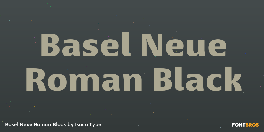 Basel Neue Roman Black Font Poster #1