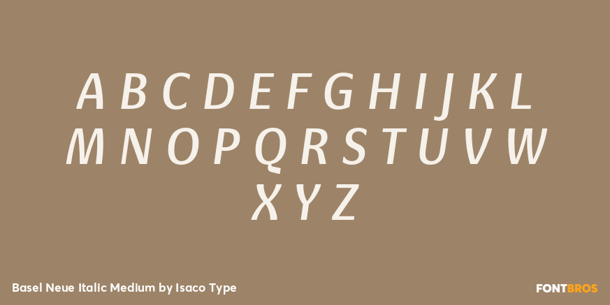 Basel Neue Italic Medium Font Poster #1