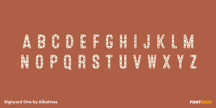 Signyard One Font Poster #2
