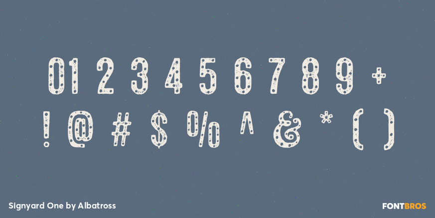 Signyard One Font Poster #4