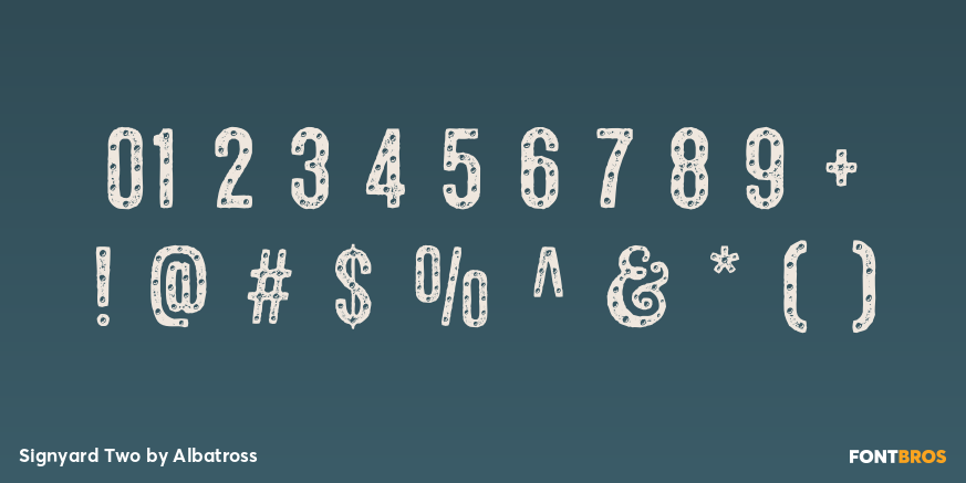 Signyard Two Font Poster #1