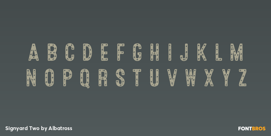 Signyard Two Font Poster #1