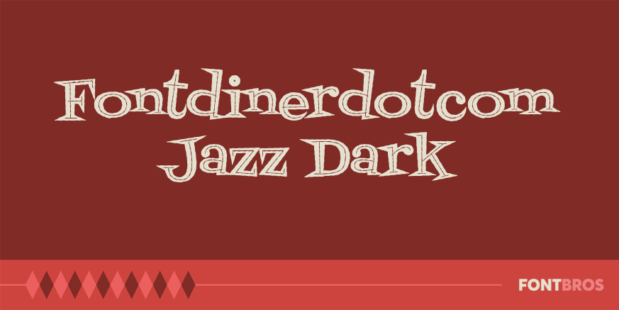 Fontdinerdotcom Jazz Dark Poster