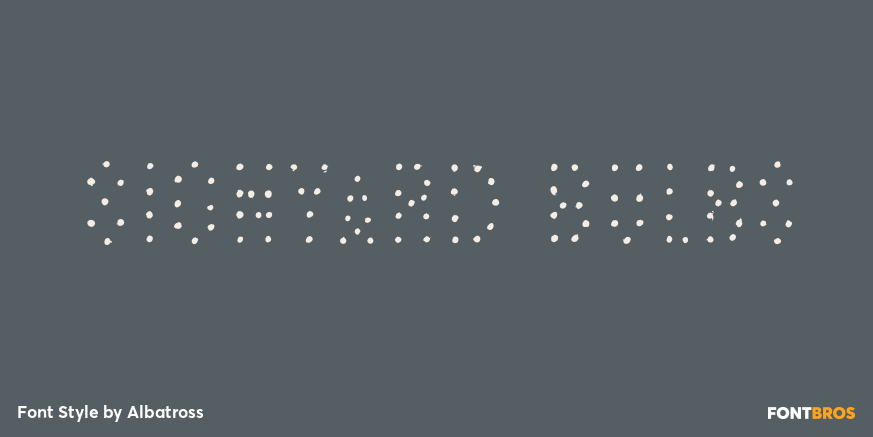 Signyard Bulbs Font Poster #1