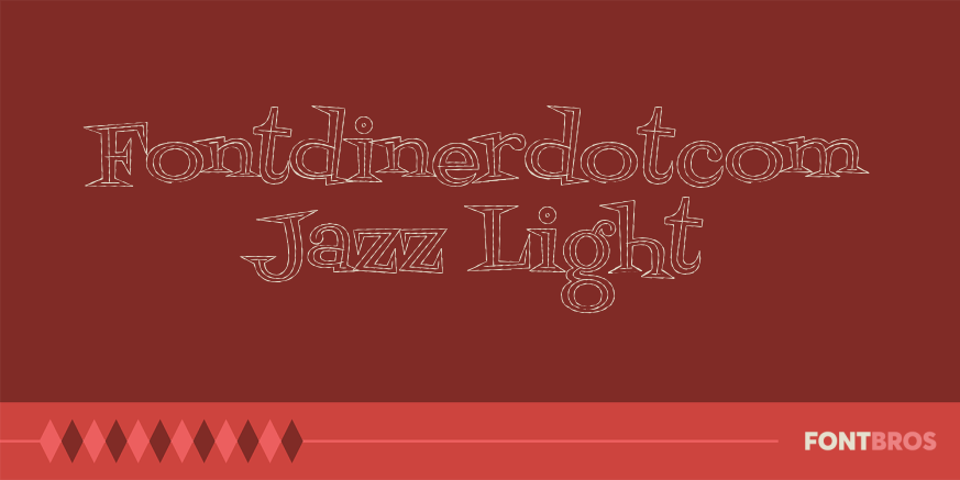 Fontdinerdotcom Jazz Light Font Poster