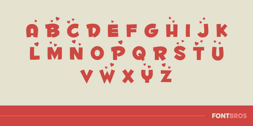 Fontdinerdotcom Luvable Font Poster #2