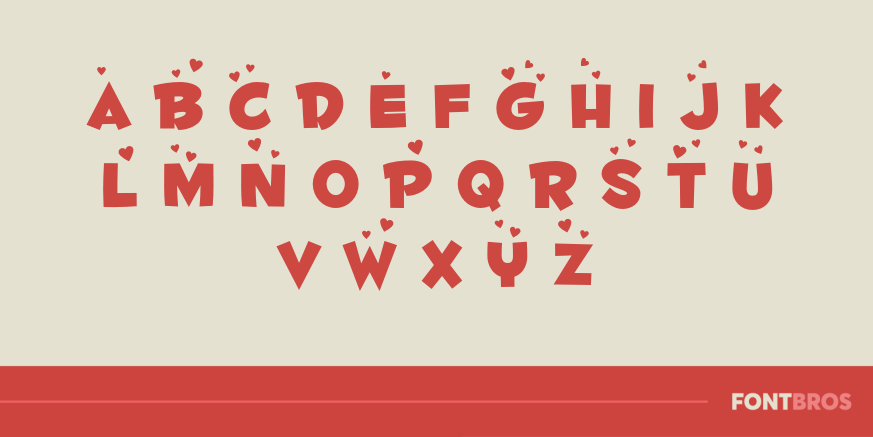 Fontdinerdotcom Luvable Font Poster #3