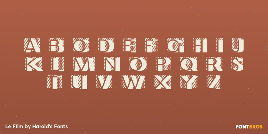 Le Film Font Poster #3