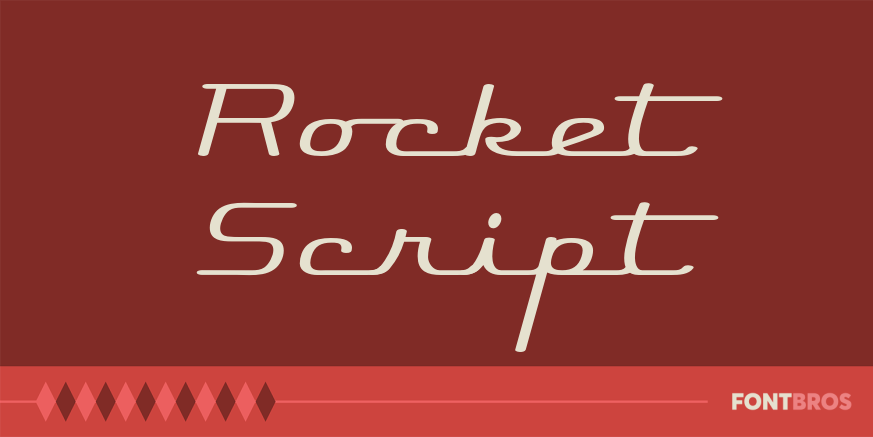 Rocket Script Font Poster