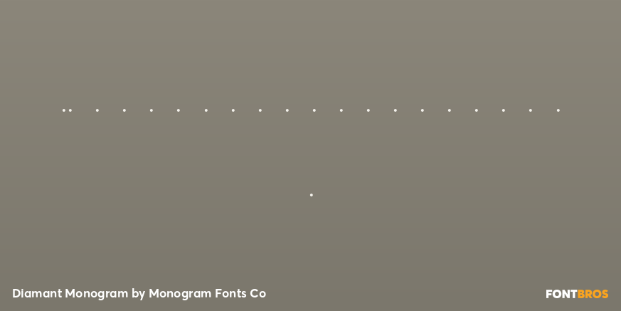 Diamant Monogram Font Poster #1