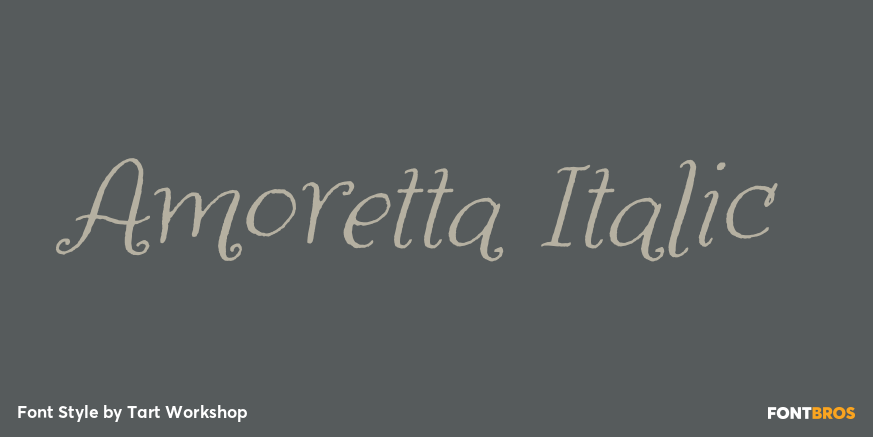 Amoretta Italic Poster