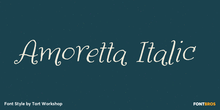 Amoretta Italic Poster