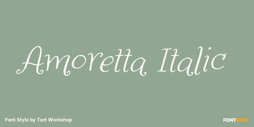 Amoretta Italic Poster