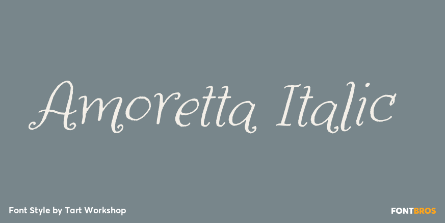 Amoretta Italic Poster