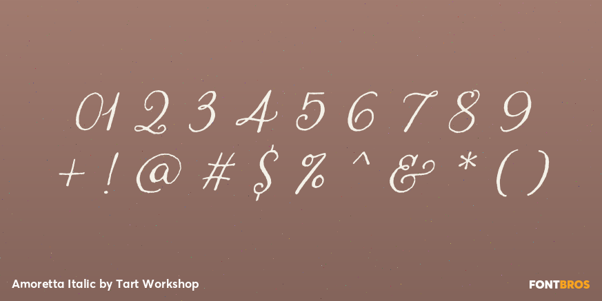 Amoretta Italic Font Poster #1