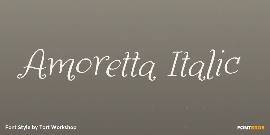 Amoretta Italic Poster