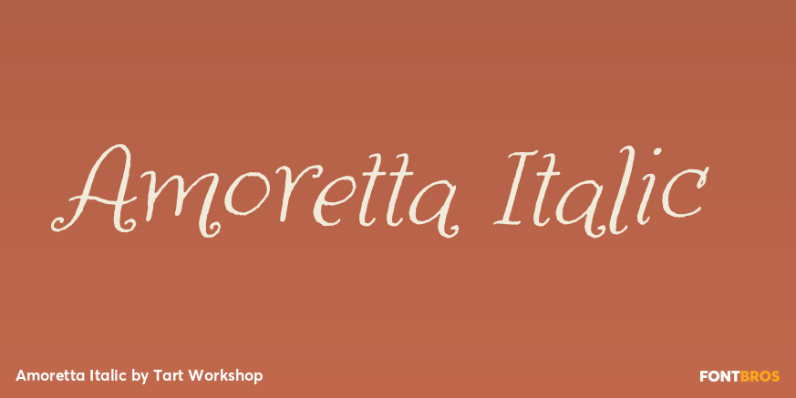 Amoretta Italic Poster