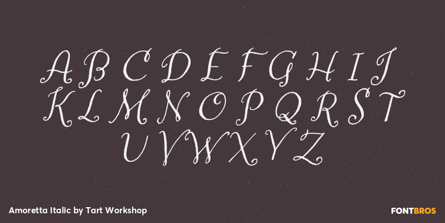 Amoretta Italic Font Poster #1