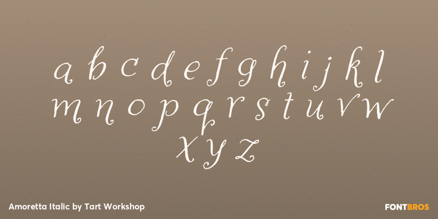 Amoretta Italic Font Poster #1