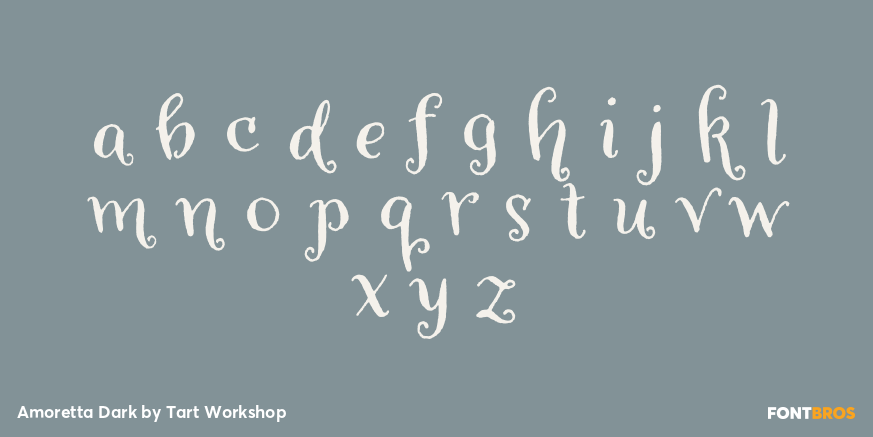 Amoretta Dark Font Poster #3