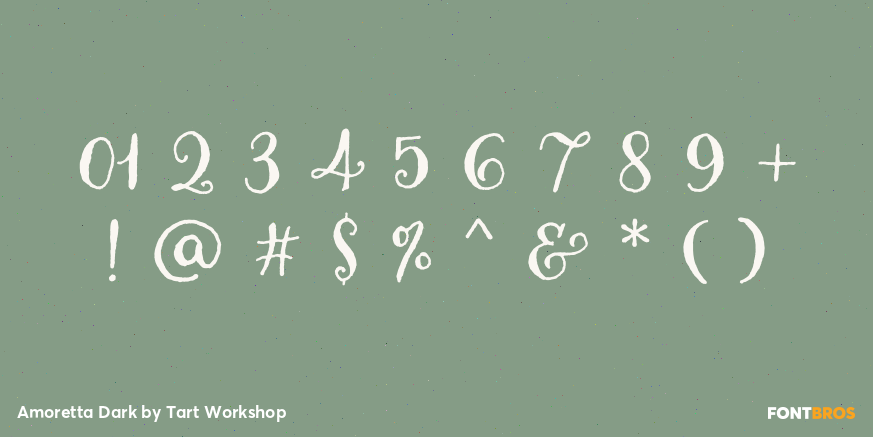 Amoretta Dark Font Poster #4
