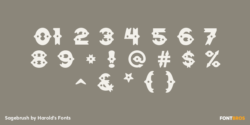 Sagebrush Font Poster #1