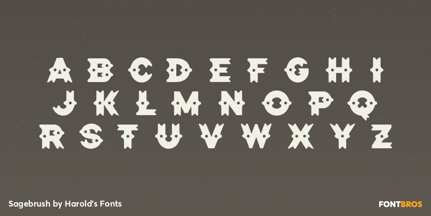 Sagebrush Font Poster #1