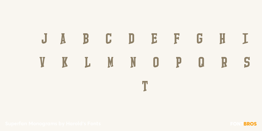 Superfan Monograms Font Poster #4